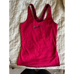 Nike Pro Dri Fit Burgandy Tank Top
